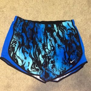Light and Dark Blue Nike Running Shorts
